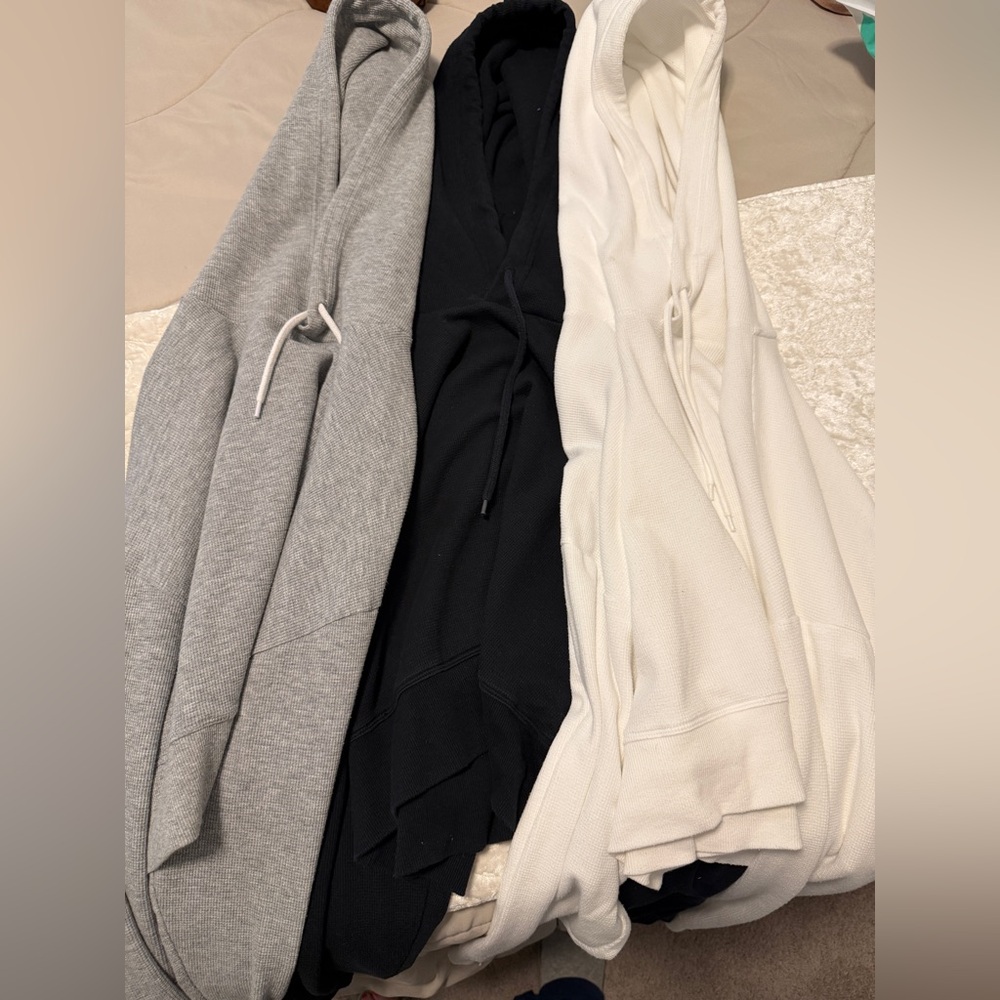 Bundle of Aritzia Hooded Waffle Long Sleeves